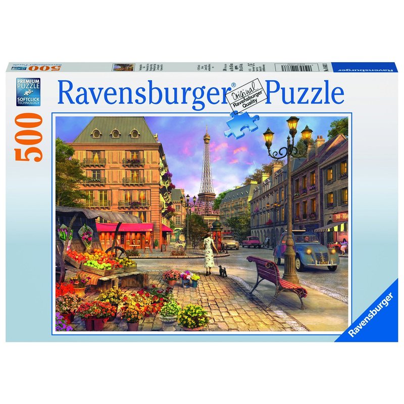 Ravensburger - Puzzle Plimbare de seara, 500 piese