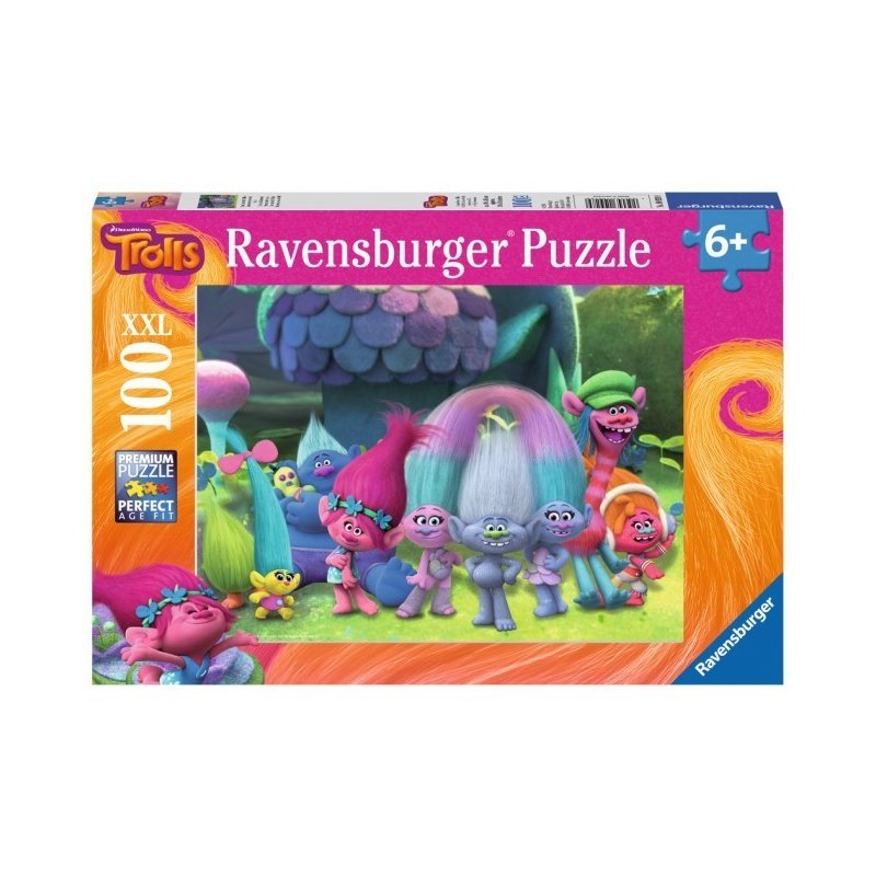 Ravensburger - Puzzle Trolls, 100 piese