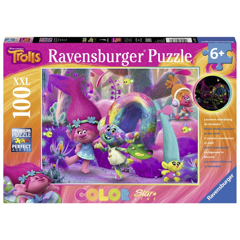 Ravensburger - Puzzle Trolls, 100 piese XXL