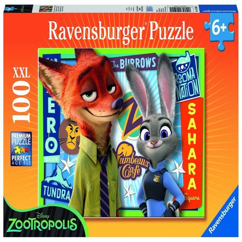 Ravensburger - Puzzle Zootopia, 100 piese