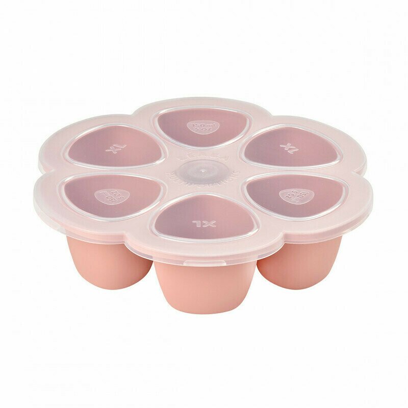 Beaba - recipient ermetic silicon multiportii 6x150 ml old pink