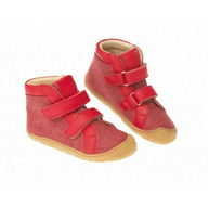 Red 25 - Ghete din lana organica boiled cu velcro - Disana