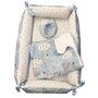 Deseda - Reductor Personalizat Bebe Bed Nest cu paturica si pernuta antiplagiocefalie  Norisori cu luna albastra