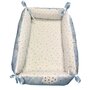 Reductor Personalizat Bebe Bed Nest cu paturica si pernuta antiplagiocefalie Deseda Norisori cu luna albastra - 2