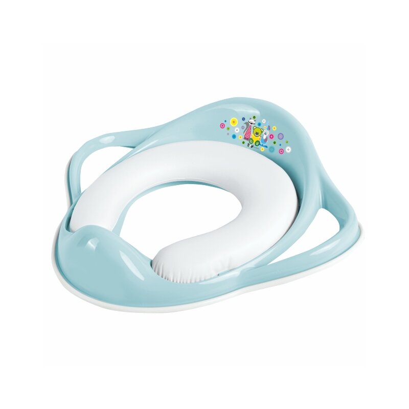 Maltex baby - reductor toaleta copii, antiderapant, colac integrat moale, bear friends mint,