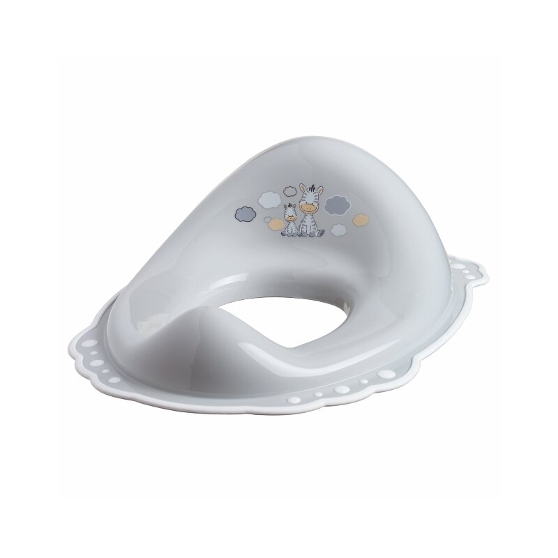 Maltex baby - reductor toaleta copii, antiderapant, zebra gri,