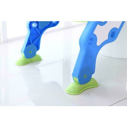 Little Mom - Reductor toaleta cu scara Stair Potty Green