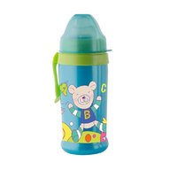 Rotho-Baby Design - Pahar cu supapa silicon CoolFrends 360ml.10L+, Aqua