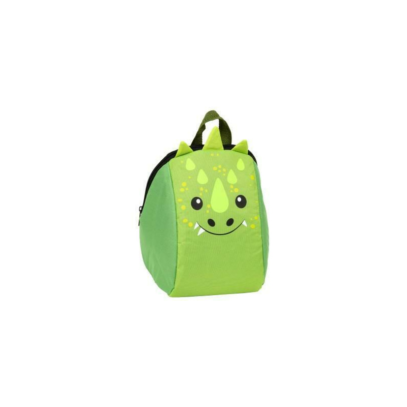 Rucsac verde, de gradinita, pentru copii, derform, in forma de dinozaur, pl10din