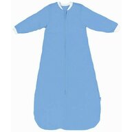 Slumbersac - Sac de dormit cu maneci lungi Plain din Bumbac, 110x56 cm, 18-36 luni, Tog 3.5, Albastru