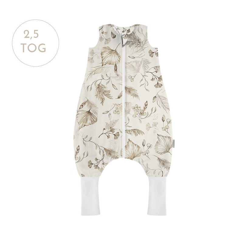 Sac de dormit cu picioare, bumbac 2.5 tog, light boho, s, 1-2 ani