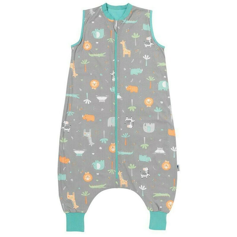 Slumbersac - sac de dormit cu picioruse safari din bumbac, 90x56 cm, 18-24 luni, tog 0.5
