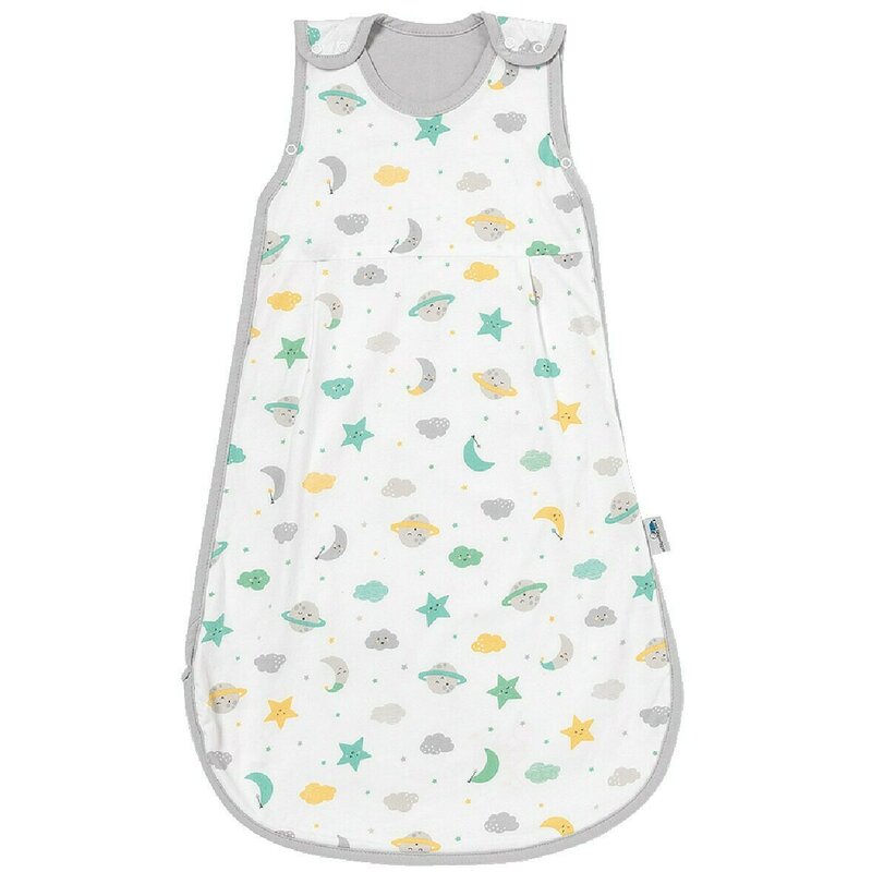 Slumbersac - Sac de dormit fara maneci Moon & Stars din Bumbac, 70x46 cm, 0-6 luni, Tog 0.5