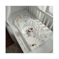 Sac de dormit pentru bebelusi, cu perna plata, grosime 2 tog, Koell, Papadii, 80 x 40 cm