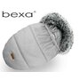 Bexa - Sac termic de iarna Pentru carucior , Cu blanita si interior fleece, Gri - 1