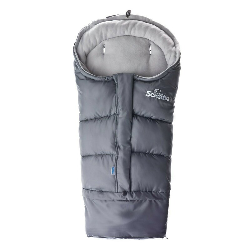 Sensillo - sac termic de iarna polar 3 in 1 din poliester, 100x45 cm, gri