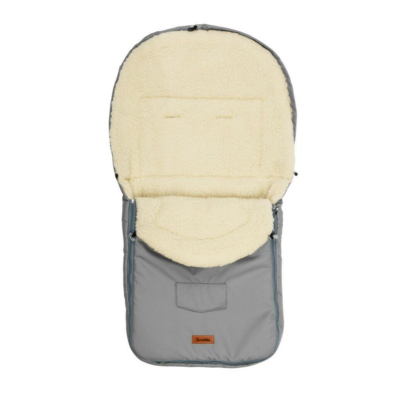 Sensillo - sac termic de iarna din lana, gri