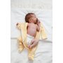Babyly - Salopeta bebelusi cu maneca lunga si botosei, inchidere cu fermoar, Galben Banana, marimea 56 - 9