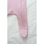 Babyly - Salopeta bebelusi cu maneca lunga si botosei, inchidere cu fermoar, Roz Trandafir, marimea 62 - 3