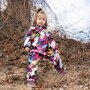 KidsCare - Salopeta impermeabila pentru copii Kidscare, cu protectie la vant si apa cu imprimeu Graffiti - marime 122 - 10