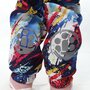 KidsCare - Salopeta impermeabila pentru copii Kidscare, cu protectie la vant si apa cu imprimeu Graffiti - marime 98 - 8
