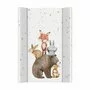 Saltea de infasat, Ceba Baby, Ultra Light, 50x70 cm, Cu intaritura, Pentru comode, masute de infasat si patuturi, Fara BPA, 0 luni+, Forest Friends - 1