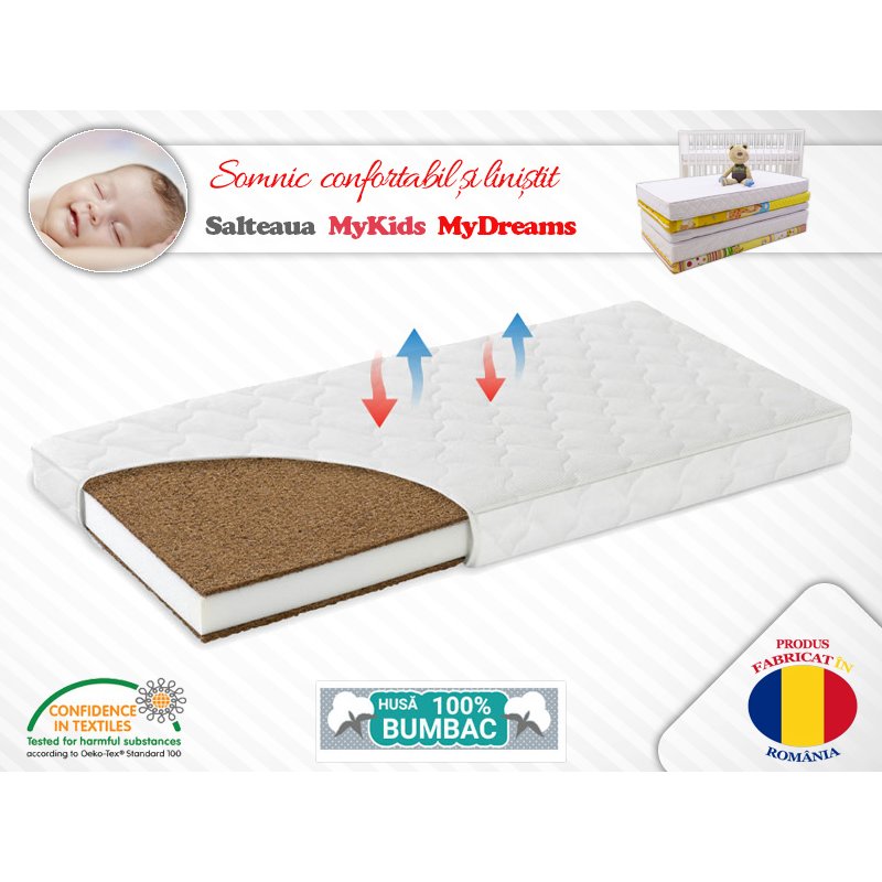 Saltea Fibra Cocos MyKids MyDreams II 140x70x10 (cm)