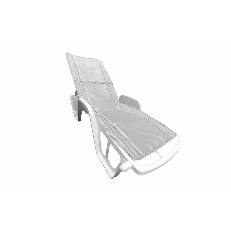 Somnart Saltea Impermeabila Pentru Sezlong 60X190Cm Doua Segmente Interior Vatelina Grosime 1Cm Gri