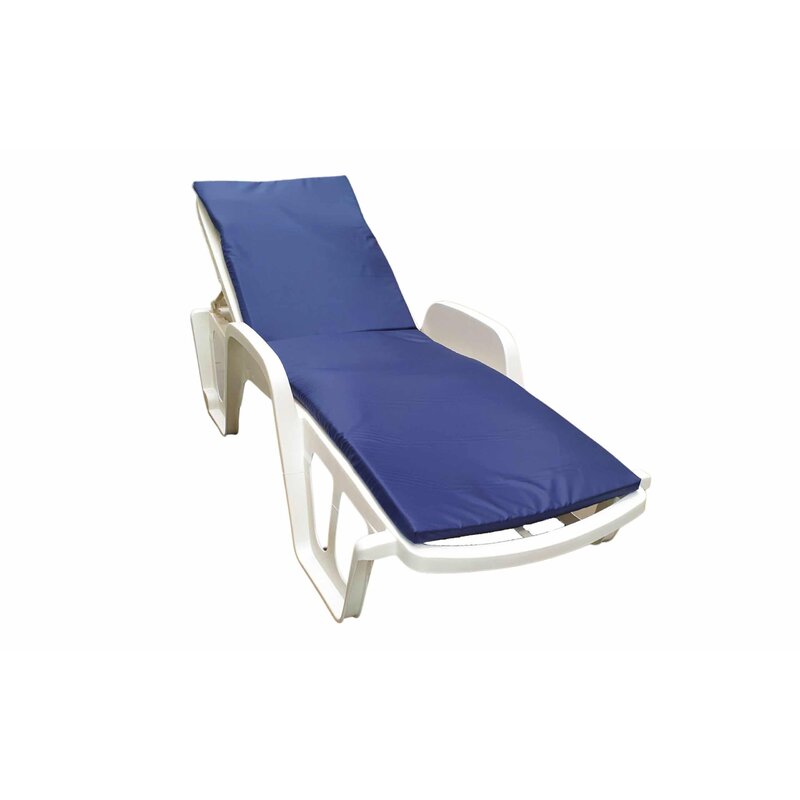 Somnart - saltea impermeabila pentru sezlong 60x190x4.5cm, doua segmente, interior burete, grosime 4.5cm, bleumarin