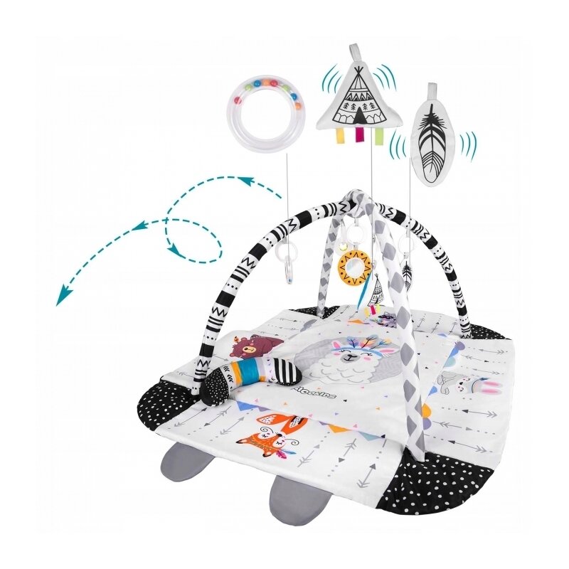Ricokids - salteluta interactiva boho, 100x100 cm