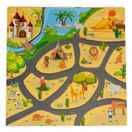 Ecotoys - Salteluta educationala pentru joaca, 9 elemente ECOEVA009 - Safari