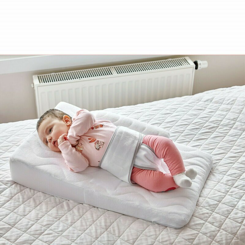 Babyjem - Salteluta pozitionator pentru bebelusi, Baby Reflux Pillow, Alb