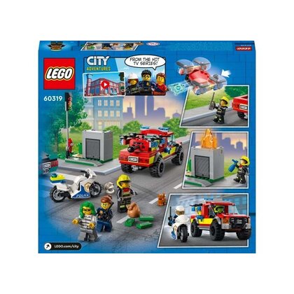 LEGO - Salvarea de incendiu si urmarirea politiei