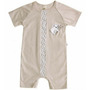 Sand 62/68 - Playsuit din bumbac organic GOTS cu broderie - Iobio - 1