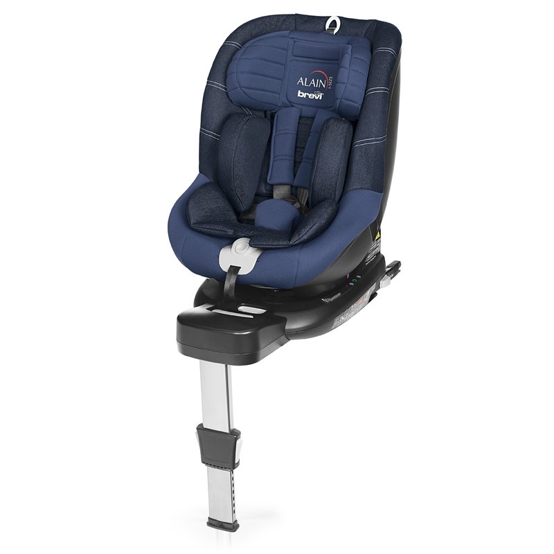 Brevi – Scaun auto copii Alain i-Size, rotativ 360 grade, cu Isofix, 0-19 Kg, Albastru (0-18