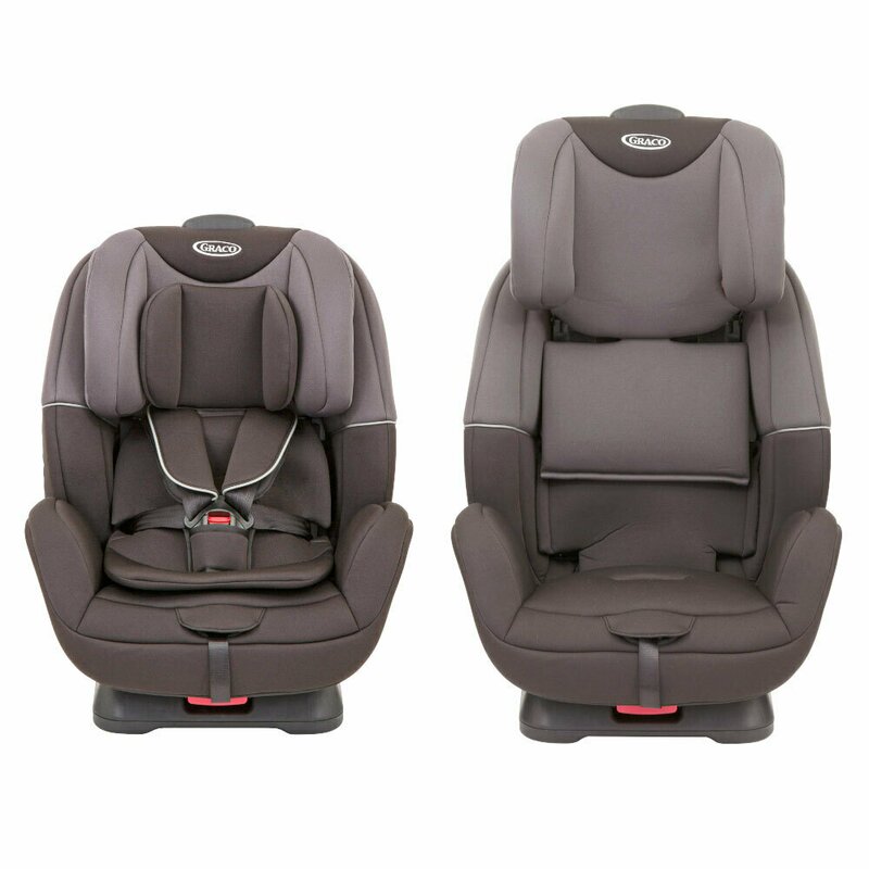 Graco - scaun auto enhance iron spatar reglabil, protectie laterala, 0-25 kg, gri