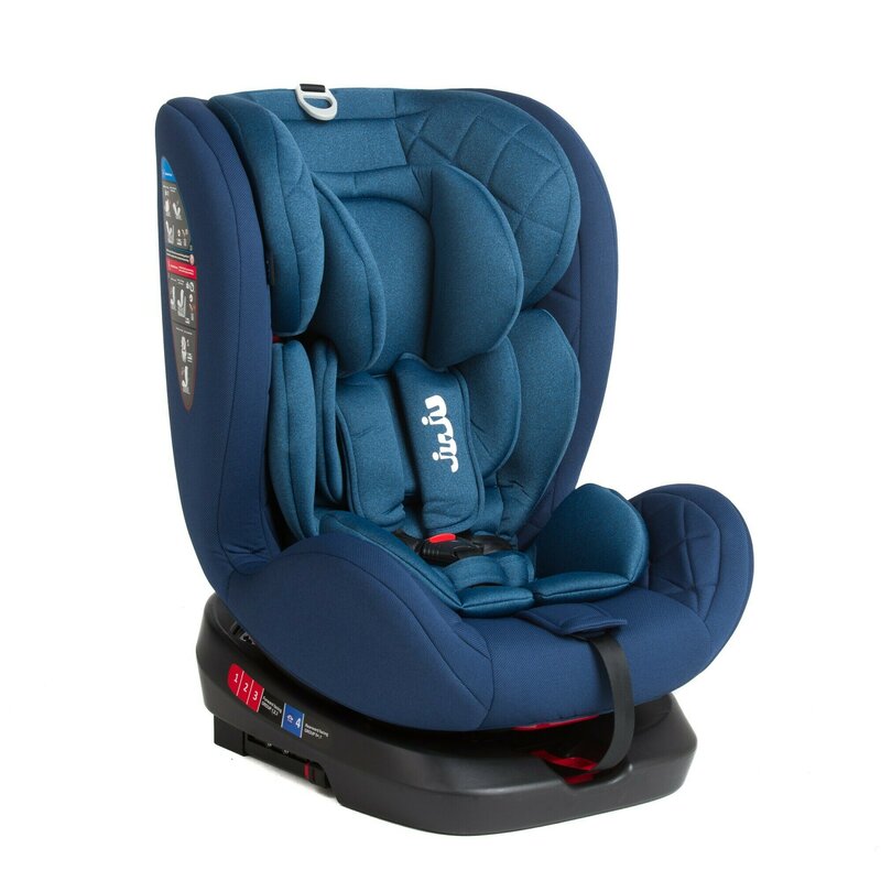 Juju - scaun auto total rotativ 360, albastru