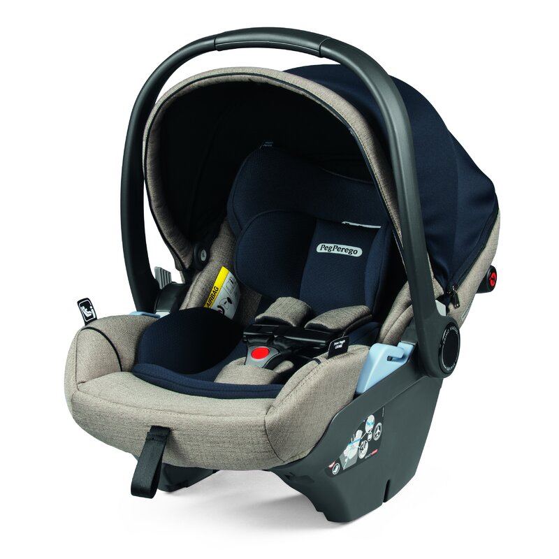 Peg Perego - Scaun auto Primoviaggio Loudge Luxe Ecru Spatar reglabil, Protectie laterala, 0-13 Kg