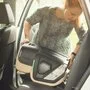 Scaun auto, Petite&Mars, Flex Pro i-Size, Orientare in directia sensului de mers, Tetiera reglabila in 8 pozitii, cu Isofix, Pliabil, R129, 100-150 cm, 3-12 ani, Gri - 12