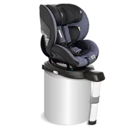 Lorelli - Scaun auto Proxima I-Size , Spatar reglabil, Protectie laterala, Rotire 360 grade, 40-105 cm, 0-18 Kg, cu Isofix, Albastru/Negru