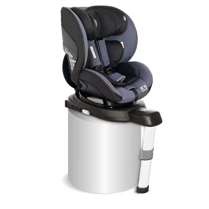 Lorelli - Scaun auto Proxima I-Size , Spatar reglabil, Protectie laterala, Rotire 360 grade, 40-105 cm, 0-18 Kg, cu Isofix, Albastru/Negru