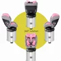 Lorelli - Scaun auto Proxima I-Size , Spatar reglabil, Protectie laterala, Rotire 360 grade, 40-105 cm, 0-18 Kg, cu Isofix, Gri/Roz - 3