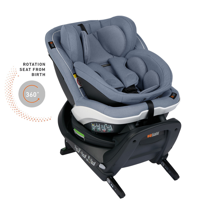 Besafe - scaun auto rotativ izi turn b i-size - cloud melange