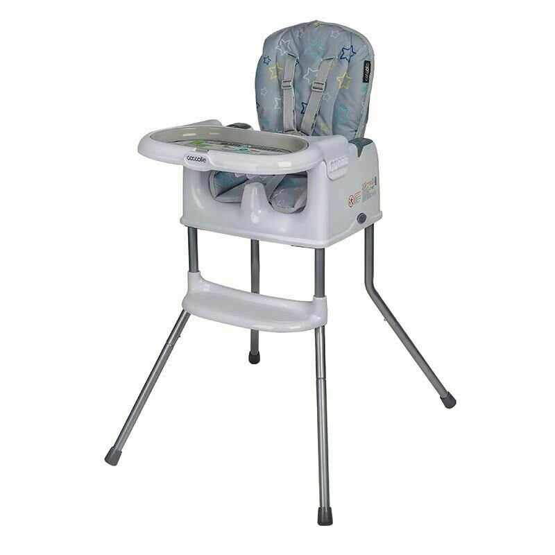Coccolle - scaun de luat masa multifunctional ziti grey stars