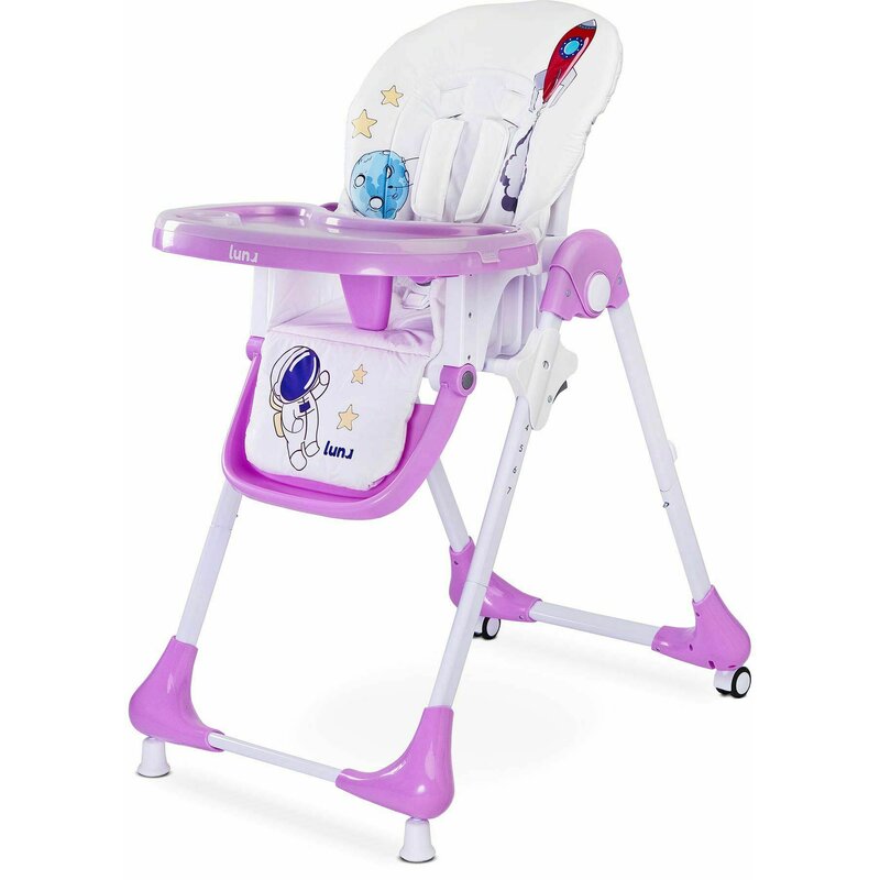 Caretero - scaun de masa reglabil luna, cu 7 trepte de inaltime, violet