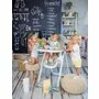 Lorelli - Scaun de masa Reglabil Party Blossom Leather, Gri - 4
