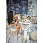Lorelli - Scaun de masa Reglabil Party Blossom Leather, Gri - 13