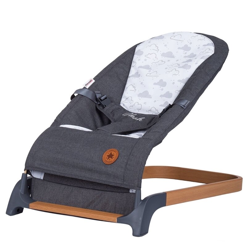 Chipolino - scaunel balansoar noah anthracite wood