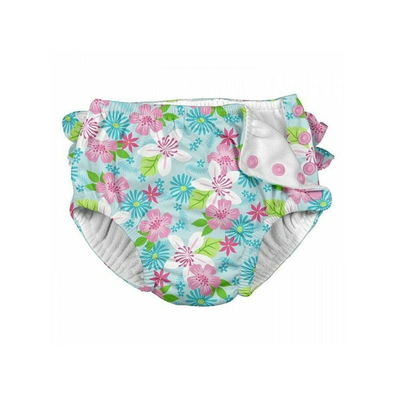 Scutec-pentru-înot-și-antrenament-la-oliţă-green-sprouts-by-iplay-light-aqua-nautical-crab
