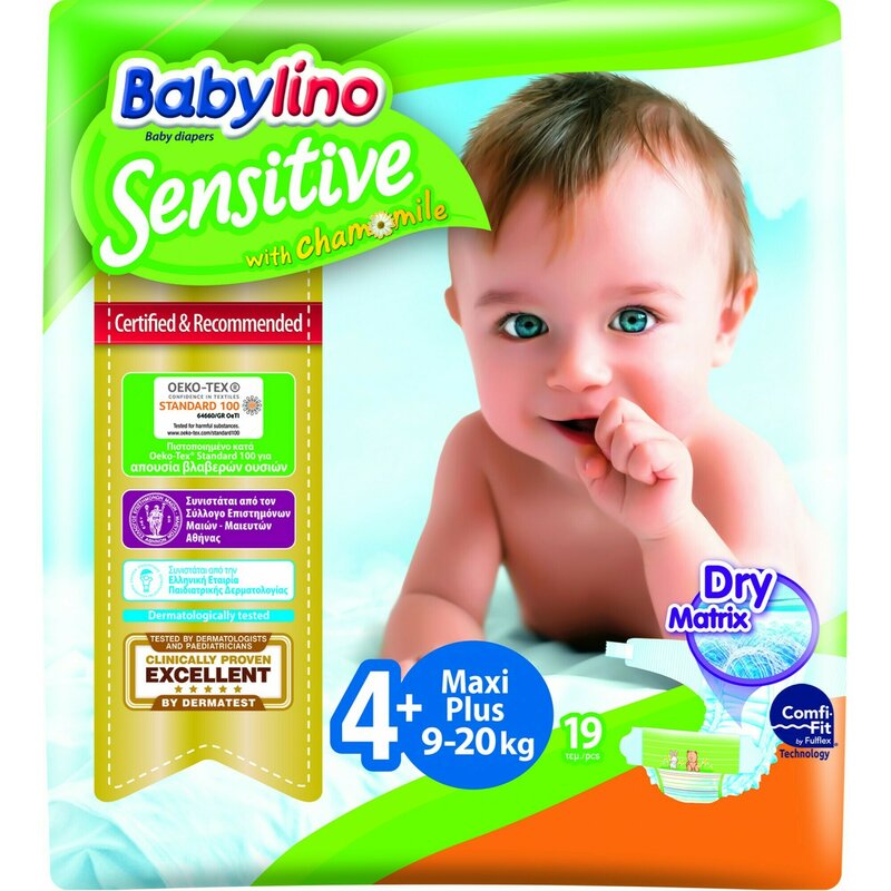Scutece Babylino Sensitive N4+ 9-20kg/19 buc